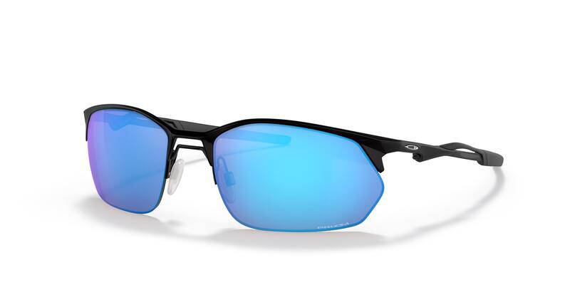 OAKLEY Wire Tap 2.0 Sonnenbrille mit Prizm Sapphire Gläsern, dunkles Rahmen-Design, stilvoller Augenschutz