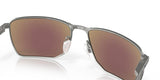 OAKLEY Ejector Sonnenbrille mit Prizm Sapphire Gläsern, schwarze Rahmen und reflektierende Gläser, modisches Design