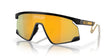 OAKLEY BXTR Metal Sonnenbrille mit mattschwarzem Rahmen und Prizm 24k Gläser, stylische Brille für den Alltag