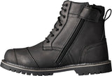 Schwarze RST Roadster 3 CE Lederstiefel für Motorradfahrer, klassische Schuhe aus Leder mit robustem Design.