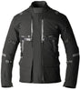 Schwarze RST Pro Series Vulcan CE Textil-Motorradjacke für Adventure, wetterfest und langlebig, mit robusten Protektoren.