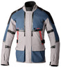 RST Pro Series Vulcan CE Textil-Motorradjacke in Silber und Blau, Adventure-Jacke mit Schutzprotektoren, für sicheren Motorradfahrstil
