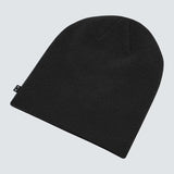 OAKLEY Feinstrickmütze Beanie in dunklem Grau, weiches Freizeitaccessoire für kalte Tage, gestricktes Design, modisch und bequem