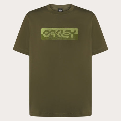 OAKLEY Duality B1B T-Shirt, bequeme Freizeitbekleidung mit OAKLEY-Logo, aus weichem Stoff, im Nahaufnahmebild.