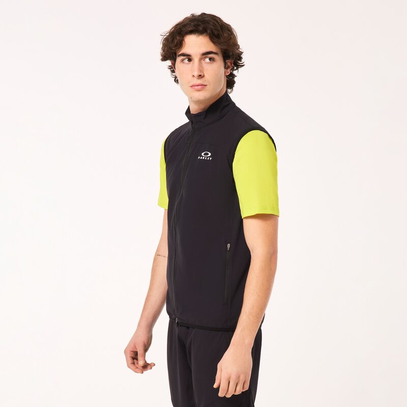 OAKLEY Weste ELEMENTS, bequeme Freizeitbekleidung, graue Jacke mit Kapuze und Reißverschluss, ideal für Outdoor-Aktivitäten