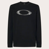 Dunkelgrauer OAKLEY Ellipse Crew Hoodie aus bequemer Freizeitbekleidung, sichtbarer Hoodie mit Logo auf der Vorderseite