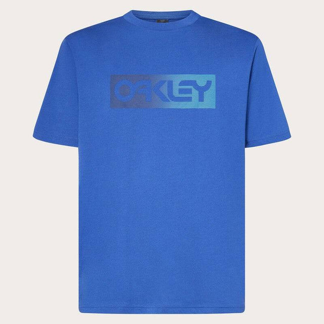 OAKLEY Dual B1B Logo T-Shirt in Kristallblau, Freizeitbekleidung, mit OAKLEY-Logo auf der Vorderseite.