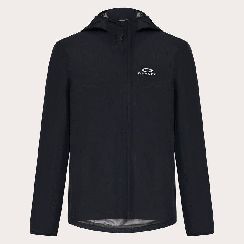 OAKLEY Jacke Elements Shell 2.0, Freizeitbekleidung, wasserabweisend mit Kapuze und Reißverschlusstaschen, in Schwarz.
