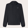 OAKLEY Foundational Freizeitjacke in schwarzer Farbe, bequemes Design, sichtbar auf der Produktabbildung.
