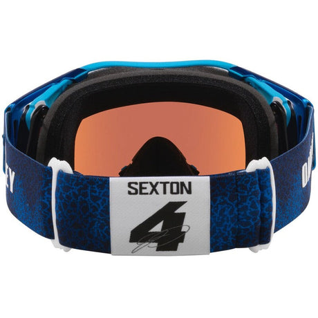 OAKLEY Airbrake MX Brille mit Sexton Signature, Prizm MX Sapphire Linse, robustes Rahmendesign für Motocross.