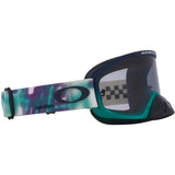 OAKLEY O-Frame MX Brille mit grauem O-Frame Rahmen und lichtgrauer Pixel-Linse für Motocross.
