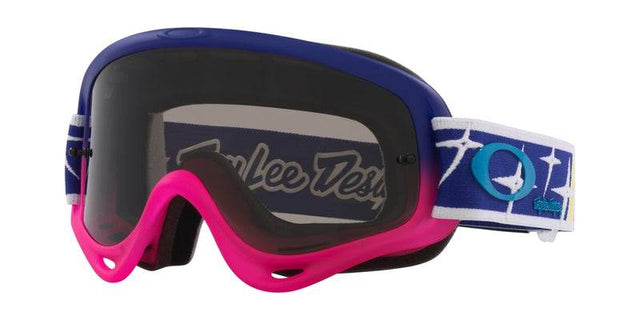 OAKLEY O-Frame MX Brille mit dunkem Rauchglas, robuste Schutzbrille für Motocross, sportliches Design, langlebiges Material
