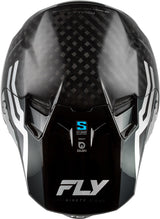 Motocrosshelm Fly Racing Formula S Carbon Byte in Schwarz mit Carbon-Details, helle Farbgestaltung, sicherer Schutz für Fahrer
