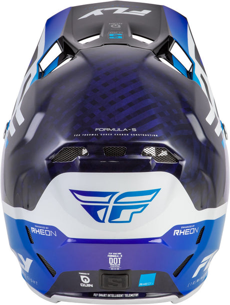 Fly Racing Formula S Carbon Byte Helm Blau Carbonweiss