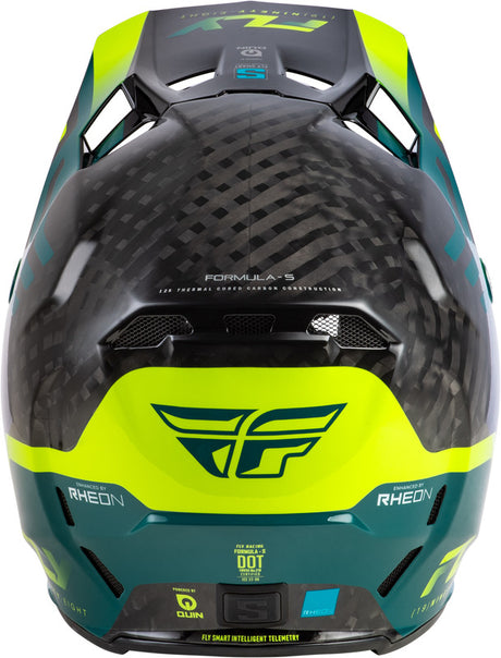 Fly Racing Formula S Carbon Byte Helm Schwarz Carbonteallime