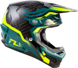 Motocrosshelm FLY RACING Formula S Carbon Byte in Schwarz mit Carbon-Design und aerodynamischem Visier