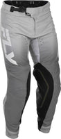 Fly Racing Evolution Dst MX-Hose in Weiß und Grau, robuste Motocross-Hose mit Schutz und bequemem Sitz, ideal für Offroad-Fahrten.