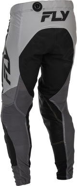 Fly Racing Lite MX-Hose in Grau und Schwarz, leichte Motorradhose mit strapazierfähigem Material für Offroad und Motocross.