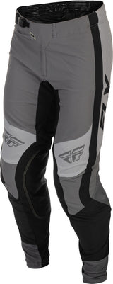 Fly Racing Lite MX-Hose in Grau und Schwarz, strapazierfähige Offroad-Motorradhose mit flexiblem Material und komfortable Passform.