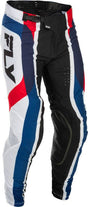 Fly Racing Lite Glory Special Edition MX-Hose in Rot, Weiß und Blau, mit strapazierfähigem Material und sportlichem Design.