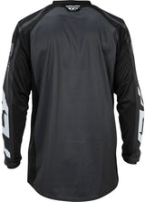 Fly Racing F 16 MX-Jersey in Schwarz und Weiß, leichtes und atmungsaktives Motocross-Trikot mit langlebigem Material.
