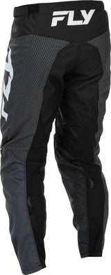 Fly Racing F 16 MX-Hose in Schwarz und Weiß, strapazierfähige Offroad-Jeans für Motocross, mit verstärkten Nähten und flexiblen Einsätzen.