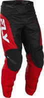 Fly Racing F 16 MX-Hose in Rot, Schwarz und Weiß mit robustem Material, für optimale Beweglichkeit beim Motocross.