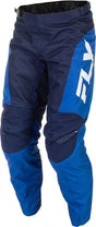 Fly Racing F 16 MX-Hose in Dunkelblau und Weiß, robuste Motocross-Hose mit sportlichem Design und bequemer Passform.