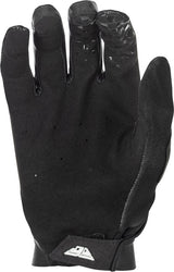 Fly Racing Pro Lite MX-Handschuhe in Schwarz und Silber, leichte Motocross-Handschuhe mit robustem Design.