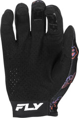 Fly Racing Lite Outline Special Edition MX-Handschuhe in Schwarz, Rot und Lila, bequem und strapazierfähig für Motocross.