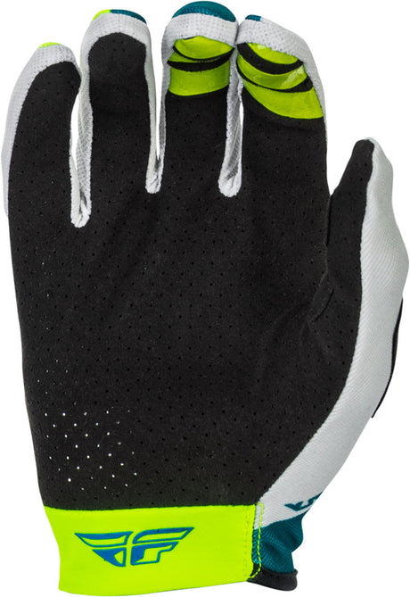 Fly Racing Lite Handschuhe Grau Lime Teal