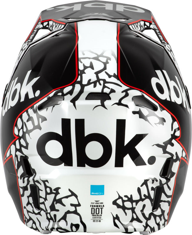 Fly Racing Formula Cp Special Edition Dbk Helm Schwarzweissrot