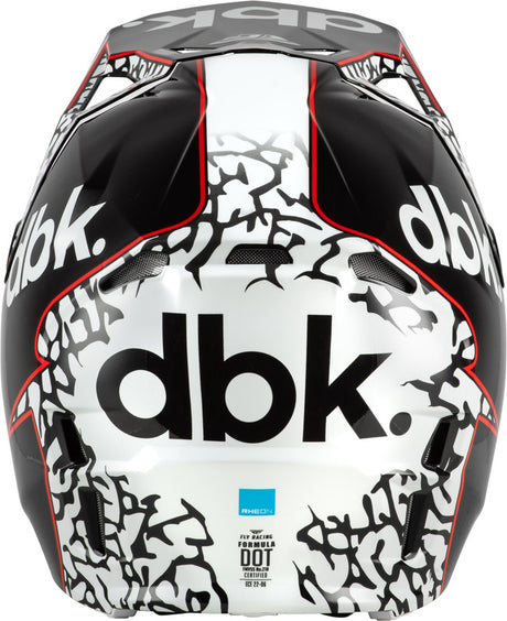 Fly Racing Formula Cp Special Edition Dbk Helm Schwarzweissrot