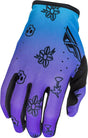 Fly Racing Lite Outline Special Edition Jugend-Motocross-Handschuhe in Blau, Schwarz, Viollet Lila mit strapazierfähigem Design