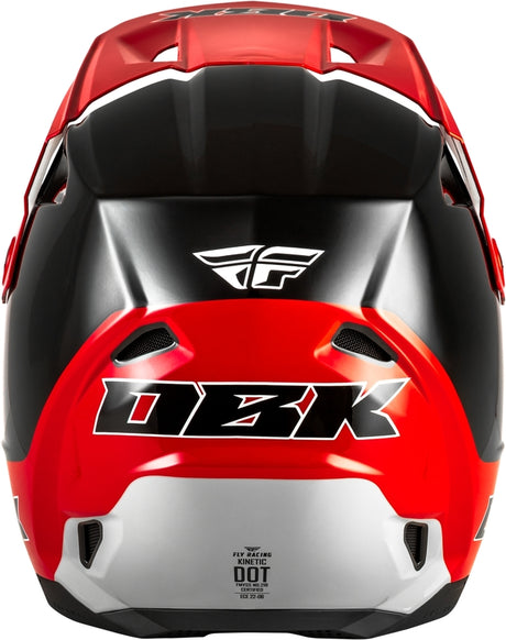 Fly Racing Kinetic Special Edition Dbk Helm Schwarzrotgrau
