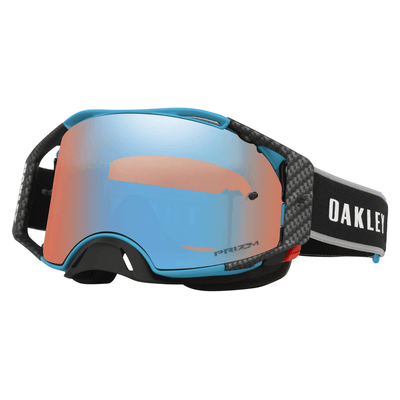OAKLEY Airbrake MX-Brille mit Eli Tomac Signature Series, Prizm MX Sapphire Gläser, für Motocross, im Detail sichtbar