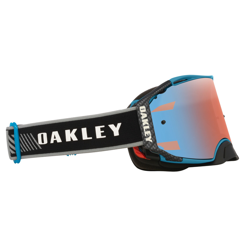 OAKLEY Airbrake MX Brille im Eli Tomac Signature Series mit Prizm MX Sapphire Glas, schwarze Rahmen und getönte Gläser