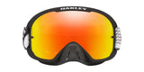 Schwarze Oakley O-Frame 2.0 Pro MX-Brille mit Forge Fire Iridium Gläsern, robustes Schutzdesign für den Motorsport.