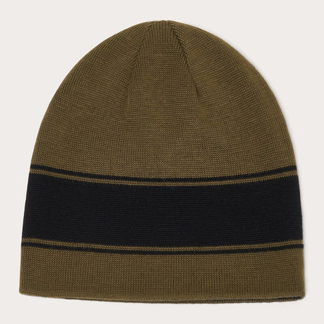Reversible grüne OAKLEY TNP Beanie aus Freizeitbekleidung, bequem und stilvoll, zeigt beide Seiten der Mütze.