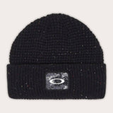 OAKLEY Ellipse Patch Waffle Mütze in Schwarz, Freizeitbekleidung, weiche Baumwollmütze mit Markenlogo und Waffelmuster.