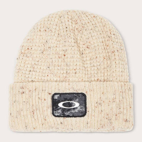 OAKLEY Ellipse Patch Waffle Mütze aus Freizeitbekleidung, braun mit OAKLEY Logo, weiches Waffelmuster, bequem und stylisch