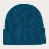 Blaue OAKLEY Ellipse Patch Waffle Mütze aus Freizeitbekleidung, weiches Waffelmuster und stylisches Design.