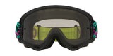 OAKLEY O-Frame MX Heritage Brille in Schwarz und Hellgrau mit Glas, robuste MX-Brille für Offroad-Motorsport.