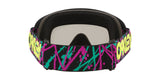 OAKLEY O-Frame MX Heritage Brille in Schwarz und Hellgrau mit klaren Gläsern, für Motocross und Offroad-Fahrten.
