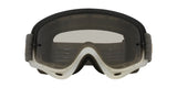 OAKLEY O-Frame MX Brille in Grau mit hellgrauem Glas, robuste Sportbrille für Motocross und Off-Road.