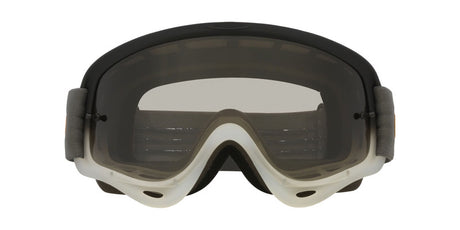 OAKLEY O-Frame MX Brille in Grau mit hellgrauem Glas, robuste Sportbrille für Motocross und Off-Road.