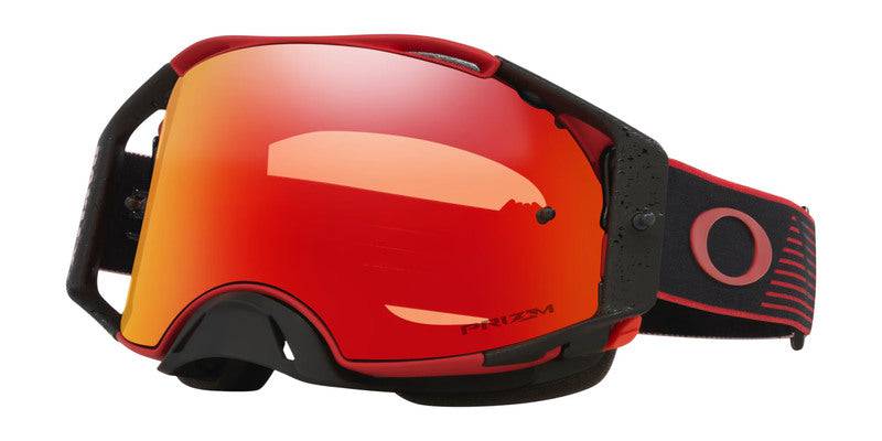 OAKLEY Airbrake MX-Brille in Rot mit Motion Prizm MX Torch Iridium Gläser, Schutzbrille für Motocross, sichtbare Brille und Gläser
