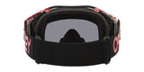 OAKLEY Airbrake MX-Brille in Rot mit dunkelgrauem Glas, sportliche Protebrille für Motocross und Offroad.