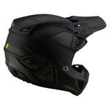 Motocrosshelm Troy Lee Designs Se5 Composite Mono in Schwarz, leichter Helm mit visier und Belüftung für Offroad-Rennen