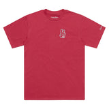 Troy Lee Designs Peace Out T-Shirt in Fuchsia, Freizeitbekleidung, mit auffälligem Druck auf der Vorderseite, bequem und stylisch.
